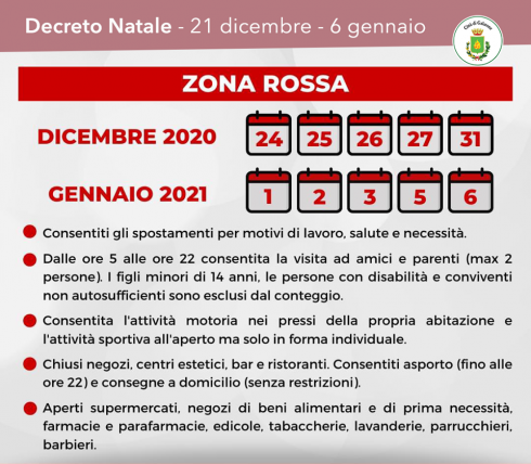 Comune Di Galatone Decreto Legge 18 Dicembre 2020 N 172