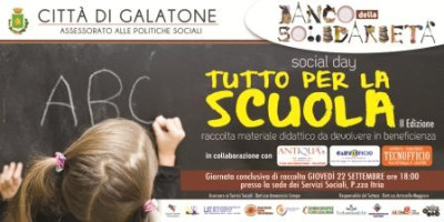 SOCIAL DAY TUTTO PER LA SCUOLA - II EDIZIONE