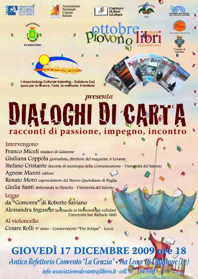 Dialoghi di carta: locandina