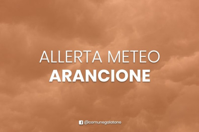 ALLERTA METEO ARANCIONE