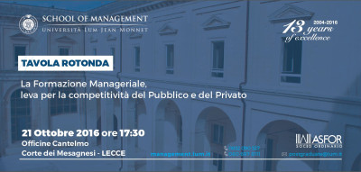 La Formazione Manageriale, leva per la competitività del Pubblico e de...