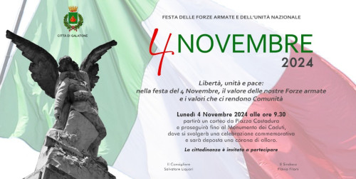 CELEBRAZIONE DEL 4 NOVEMBRE 2024