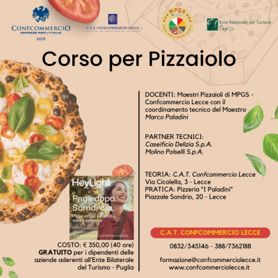 CORSO PROFESSIONALE PER  PIZZAIOLO