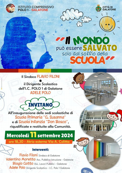 INAUGURAZIONE SEDI SCOLASTICE