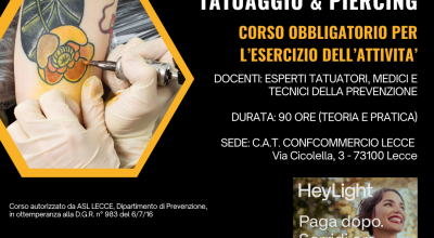 CORSO DI FORMAZIONE “TATUAGGIO E PIERCING”