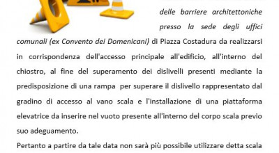  Lavori di abbattimento delle barriere architettoniche 